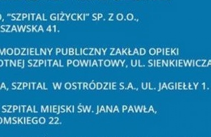 {Decyzją wojewody warmińsko-mazurskiego szpital powiatowy w Ostródzie musi pozostawać w podwyższonej gotowości.}